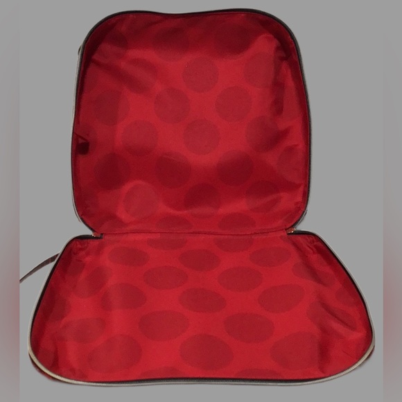 Estée Lauder‎ Retile Print Travel Case for Cosmetics, Lingerie; Red and Black - Picture 9 of 11